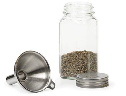 Stainless Steel Funnel - For Filling Narrow Jars and Bottles, 1 pc - size: Long Neck (Pack of 1)