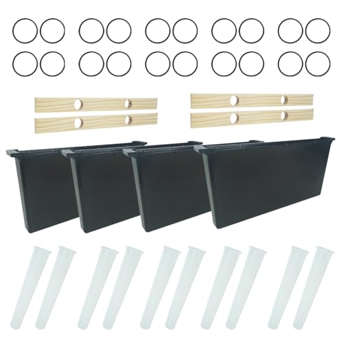 4 Pack 3.5L Bee Feeder, Bee Hive Feeder, Beehive Frame Feeder, Deep Frame Water Feeder for Beekeeping Feeding Equipment Bee Tools Beehive Supplies - size: 4PCS 3.5L