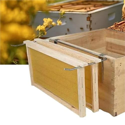 Beehive Frame Holder Reliable Bee Hive Frame Grip Beekeeping Frame Stand Supplies Tools Hive Support Bracket Rack Sturdy Garden Accessories Silver for Beekeeper Beekeeping