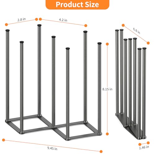 KORRTFID Foldable Bottle Drying Rack, Baby Bottle Drying Rack, Collapsible Cup Draining Holder, Retractable Reusable Storage Bag Dryer with Non-Slip Bottom - Stainless Steels (Starlight Gray) - color: Starlight Gray