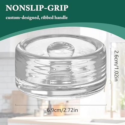Fermentation Glass Weights with Easy Grip Handle for Mason Jars, Lead-Free, Washable (4 PCS) - color: 4 PCS