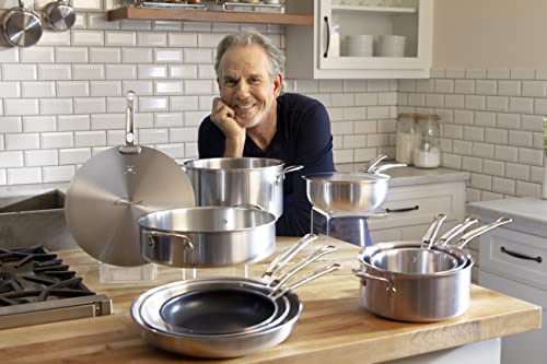 Hestan Provisions – 2-Piece Stainless Steel Colander Set – 3 & 5 Quart, Nesting Design
