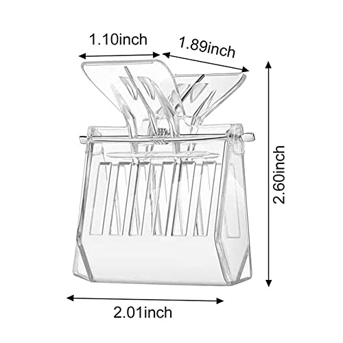 A/U 10 Pack Queen Bee Cage Catcher Clips Transparent Plastic Bee Queen Catcher Get Clips Catcher Trap Box Bee Queen Clip Beekeeper Beekeeping Getting Tool Beekeeping Equipment