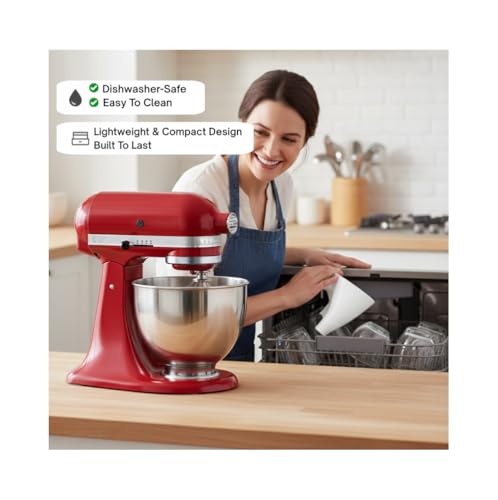 Flour Funnel for KitchenAid Mixer 7Qt Food Grade BPA Free Dishwasher Safe No Mess Baking Tool Easy Pour Accessory ngredients Safely and Easily Fits 7 Quart Bowl Lift Mixers Only - color: 7 QT