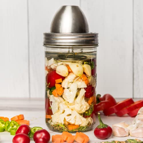 Le Parfait Stainless Steel Fermenting Kit with 1L Glass Jar, 1 EA