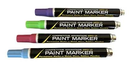 Enamel Paint Markers - MPD-15 MEDIUM - Multi-Packs - Permanent, Waterproof, Quick-drying (Mood Tones | Purple, Lt. Green, Lt. Blue, Pink, 4) - color: Mood Tones | Purple, Lt. Green, Lt. Blue, Pink |