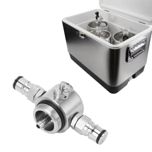 AMONIDA 304 Stainless Steel Beer Keg Spear for Home Brewing Enthusiasts,45psi Security Valve for Safe Dispensing,Double Ball Lock Design,Erosion Proof Construction Small Kegs