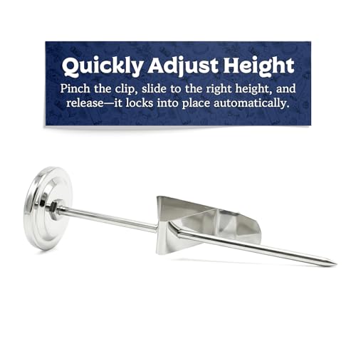 Fermentaholics Stainless Steel 1.5 Inch Dial Thermometer w/Locking Adjustable Clip – General Kitchen Use: Cooking, Baking, Brewing, Cheesemaking, Coffee, & More – Clip Locks into Place