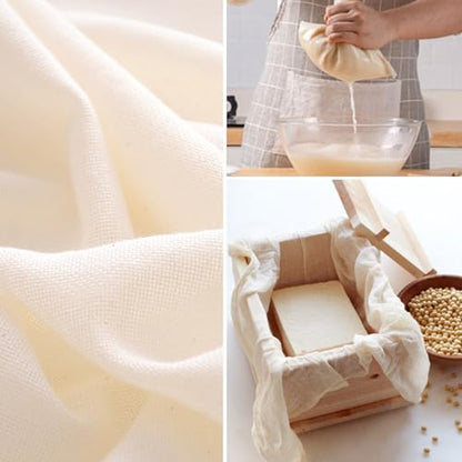 8Pcs Cheesecloth, 20x20 Inch Cheese Cloths, Unbleached Cotton Cheesecloth for Cooking, Reusable Ultra-Dense Strainer for Juicing Filtering Canning