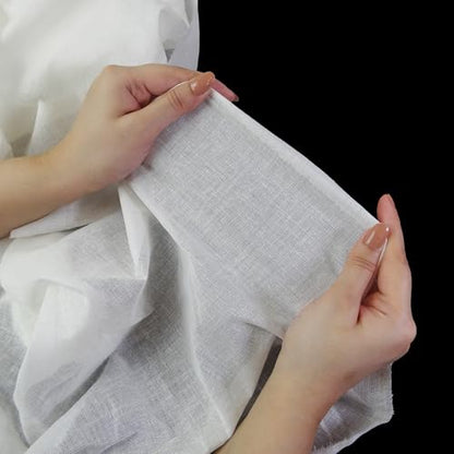 Fashion Track Cheese Cloths, Grade 90 (15.50 Sq. Feet) Hemmed Cheese Cloth Fabric Reusable Strainer 1 Yard, 100% Cotton White Cheesecloth for Straining, Kitchen and Cold Brew Coffee (62x36 Inch) - color: White, size: 1 Yard