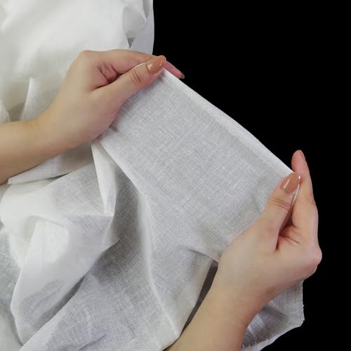 Fashion Track Cheese Cloths, Grade 90 (46.50 Sq. Feet) Hemmed Cheese Cloth Fabric Reusable Strainer 3 Yard, 100% Cotton White Cheesecloth for Straining, Kitchen and Cold Brew Coffee (62x108 Inch) - color: White, size: 3 Yard