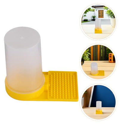 HEMOTON 10pcs Honey Beehive Entrance Feeders and Bee Hive Water Feeders for Beekeeping with Large Capacity European Style Watering Station for Hive Feeding