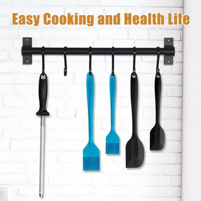 Silicone Basting Brush 2 Pcs Pastry Brush for Oil, BBQ, Grill, Sauce Baking Cooking, Dishwasher Safe (Blue) - color: Blue