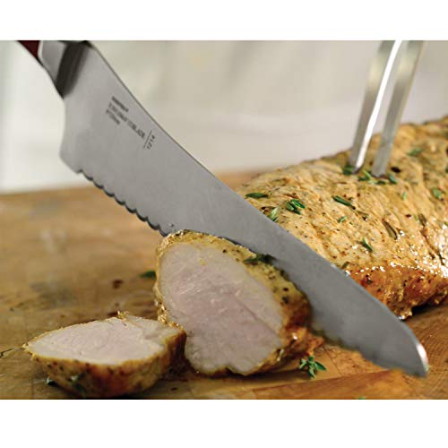 Norpro UNI Knife All Purpose Kitchen 8 in Serrated Stainless Steel Blade for Tomatoes Bread Meat