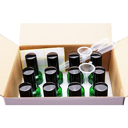 YIZHAO Blue Glass Spray Bottles 2oz, with Small Fine Mist Spray, Metal Cap, Refillable for Essential Oil,Travel,Cleaning,Perfume,Aromatherapy,Makeup – 12 Pcs - color: Blue, size: 50ml-12