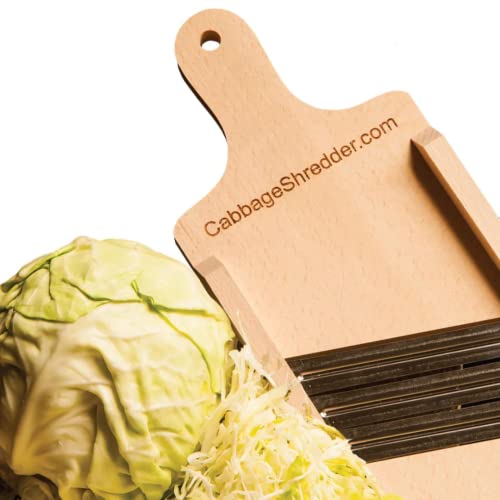 Cabbage Shredder & Sauerkraut Pounder, Fork, Tongs Bundle