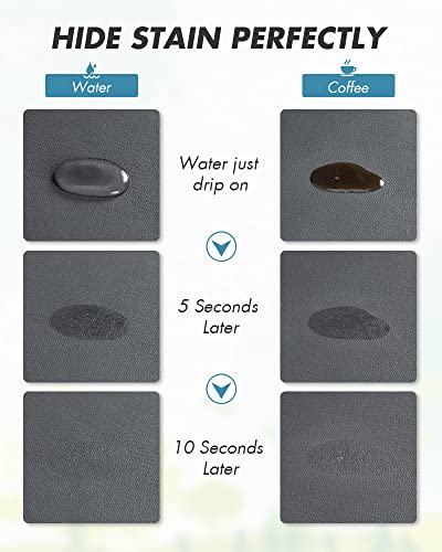 AMOAMI-Coffee Mat Hide Stain Rubber Backed Absorbent Dish Drying Mat for Kitchen Counter-Coffee Bar Accessories Fit Under Coffee Maker, Espresso Machine, Pot, Dish Rack,16"x24" Dark Grey - size: 16"X24"