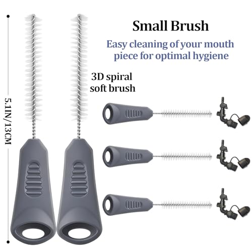 Patelai 8 in 1 Hydration Bladder Cleaning Kit Includes 3 Different Brushes and Drying Collapsible Bladder Frame, Water Reservoir Backpack Cleaning Kit - color: Gray