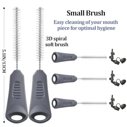 Patelai 8 in 1 Hydration Bladder Cleaning Kit Includes 3 Different Brushes and Drying Collapsible Bladder Frame, Water Reservoir Backpack Cleaning Kit - color: Gray