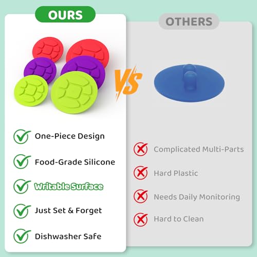 The Complete Fermentation Kit: 6-Pack Fermenting Lids for Wide & Regular Mouth Mason Jars,Versatile Airlock Lids for Pickles, Kimchi & Sauerkraut,BPA-Free Silicone, Fail-Proof Seal - style: Wide(3.38)inch+Small/Regular(2.75)inch/6P