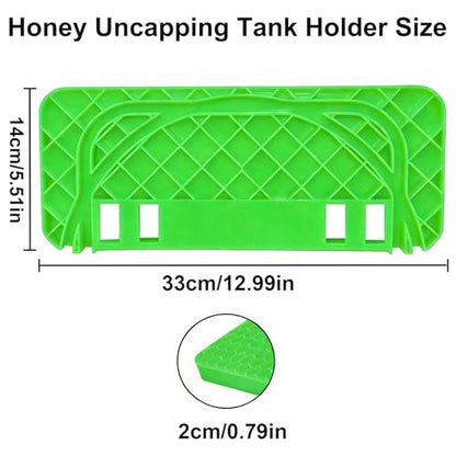 HIMO Square Bucket Honey Uncapping Tank Holder, Suitable for Green Honey Bucket Scraper Tool of 5-Gallon Bucket, Used for Scraping Honey Harvesting Equipment of Propolis Spleen - color: Green-1pc