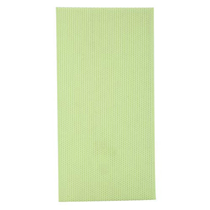 10 Pack Green Plastic Beehive Foundation Sheets - Beeswax Coated Honeycomb Base for Beekeeping Frames
