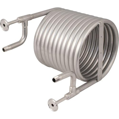BREWBUILT Stainless Counterflow Wort Chiller - The Beast - 1.5 in. T.C. x 1/2 in. BSP