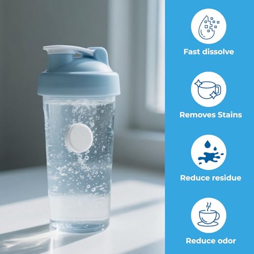 flowcheer Bottle Cleaning Tablets 36-Pack | Powerful & Odor-Control Formula | Deep Cleaner for Stainless Steel, Glass, Thermos, Tumblers, Hydration Bladders | Ideal for Daily Household & Outdoor Gear