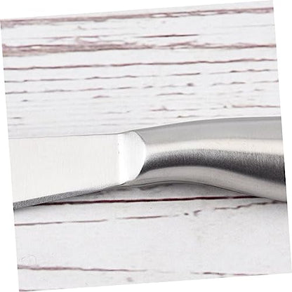 MAGICLULU Stainless Steel Cream Spatula Set 2-Piece Butter Spreader and Cheese Knife Kitchen Utensil for Baking and Icing Sturdy and Easy to Clean