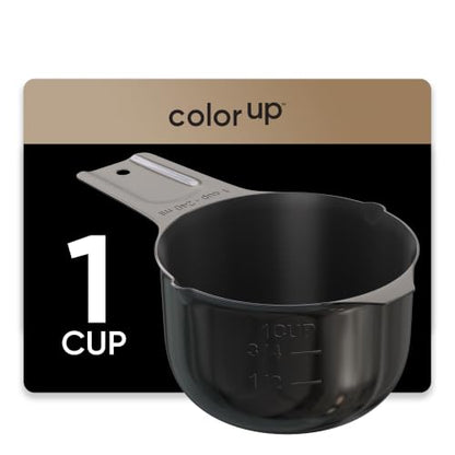 Color Up 1 Cup Measuring Cup (240 ml) – Premium Black Stainless Steel, Accurate for Wet & Dry Ingredients, Embossed Markings, Easy-Pour Spouts, Dishwasher-Safe, Kitchen Essential - size: 1 Cup (240 ml) Black