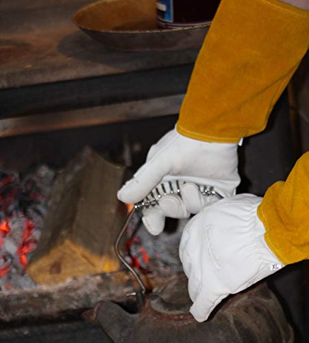 Suse's Kinder Welding Gloves Mig Tig Available in Sizes: XS, Small, Medium, Large, Xl, XXL, XXXL - color: Yellow White, size: Large