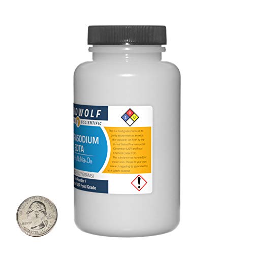 Tetrasodium EDTA / 1 Pound / 2 Bottles / 99% Pure USP Food Grade/Fine Powder - size: 1 Pound in 2 Bottles