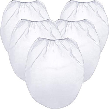 Patelai 30 Pcs 5 Gallon Paint Strainer Bags Regular Fine Mesh/Elastic Top Bag Strainers for Use with Paint Sprayers (White) - size: 5 Gallon