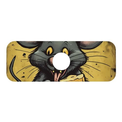 Faucet Mat For Kitchen Sink Super Absorben Diatomite Fast Drying Stone Faucet Suction Pad 15 X 5.5 Inch Non-Slip Washable Sink Mat Gadgets For Bathroom Kitchen Counter Rat Eats A Piece Of Cheese