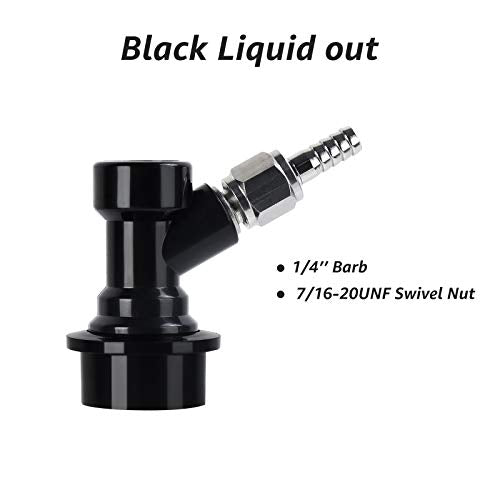 MRbrew 2 Pairs Ball Lock Disconnect Set, Home Brew Ball Lock Corny Keg Fittings for Keg Posts Coupler, with Stainless Steel 5/16'' Gas & 1/4'' Liquid Barbs & Extra 4 Hose Clamps & MFL Swivel Nuts - size: 2 Pairs