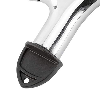 RealPlus 2 Pack of Draft Beer Faucet with 4.1" Shank,Black Handle and Tap Brush for Homebrew 1/4 Barbed Fitting