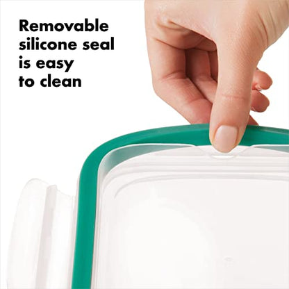 OXO Good Grips 2 Cup Smart Seal Glass Round Food Storage Container (Pack of 2) - size: 2 Cup (Pack of 2)