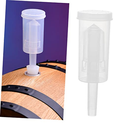 2Pcs Plastic Valves for Wine Three Piece Check Valves Lightweight and Easy to Use for Home Brewing and Wine Beer Preservation