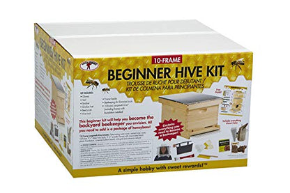 Little Giant® 10-Frame Deluxe Beginner Hive Kit | Premium Beekeeping Starter Set for Beginners | Made in USA