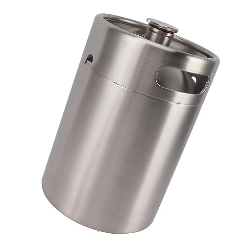 5L/170Oz Mini Keg Growler 150PSI Pressure Regulator Portable Pressurized Stainless Steel Home Keg System Kit Mini Keg Dispenser for Homebrew, Craft and Draft Beer