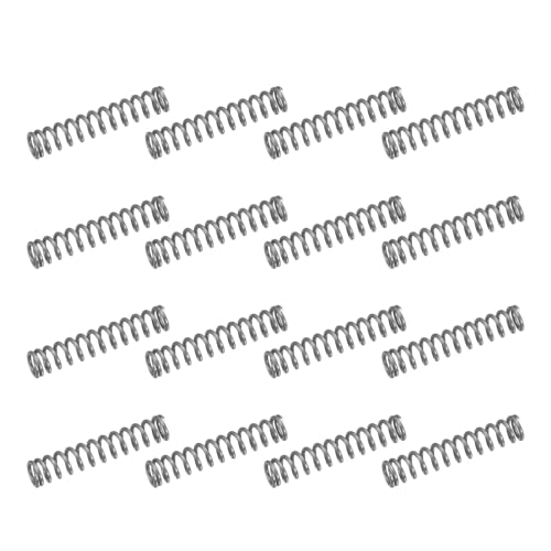 uxcell 50Pcs 304 Stainless Steel Compression Springs, 0.5mm x 4mm x 20mm Small & Tiny Pen Spring for Home Repair & DIY, Workshop & Industrial Use, (Silver Tone) - size: 4mmx20mm