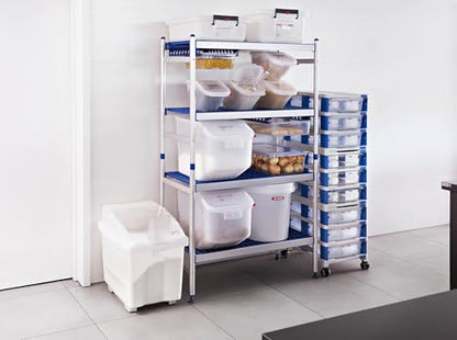 Araven Ingredient Bin, Storage Container for Large Quantity Ingredients, Use in Commercial or Home Kitchen, 21 Gallons, 1 Count, White