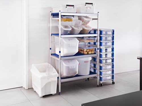Araven Ingredient Bin, Storage Container for Large Quantity Ingredients, Use in Commercial or Home Kitchen, 26 Gallons, 1 Count, White