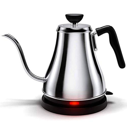 Electric Gooseneck Kettle - 0.8L, 120 Volt, Stainless Steel Electric Tea Kettle - Water Pot Heater/Warmer, Coffee & Tea - style: Pot Heater/Warmer