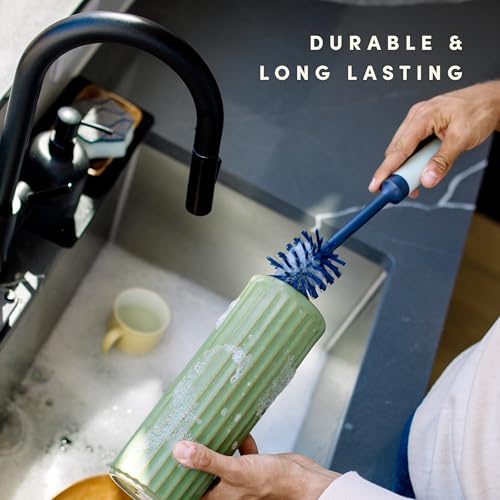 Brite by Scotch-Brite Limited Edition 2-in-1 Straw and Bottle Brush Set, Sleek and Stylish Bottle Cleaner Brush with 360-Degree Bristles and Hidden Straw Brush - size: (Pack of 1)