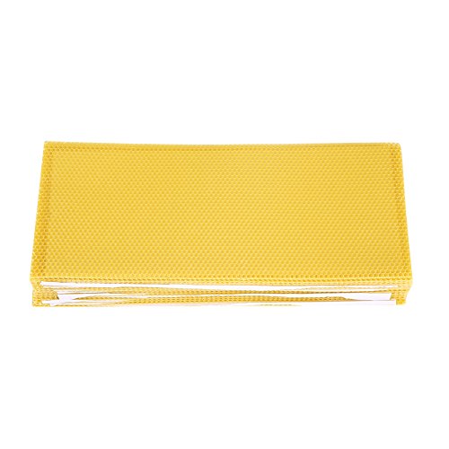 Alvinlite Wax Foundation for bee Frames, 30 Pcs Natural Beeswax Sheets for Beehives Honey Bee Wax Sheets Bee Hives Kit Deep Bee Wax Foundation for Bee Frames Candles Making