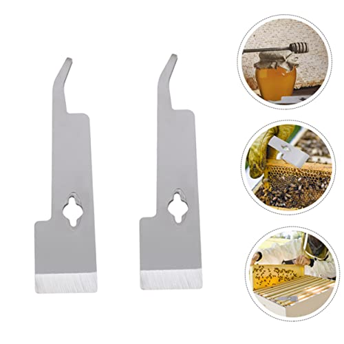 YARNOW 2pcs Stainless Steel Beekeeper Hive Scraper Tool Curving Scrapers for Efficient Beekeeping Lightweight and Portable Beekeeping Accessories