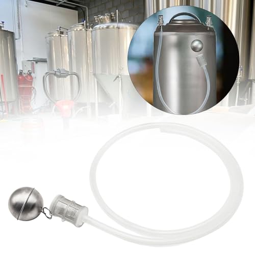 Beer Keg Ball Float Silicone Tube Stretchability Metal Homemade Ball for Conical Rounder Fermenter Attachments, Float Ball Strainer - size: Float ball strainer