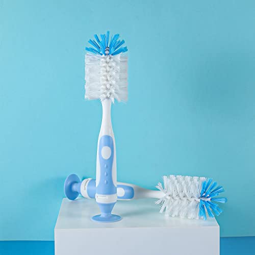 Multifunctional Cleaning Brush, Baby Bottle Brush, Bottle Brush Cleaner | Rotate The Suction Cup to Obtain The Small Bristle Brushes Set - color: Blue 2