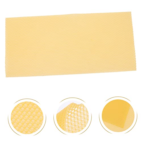 30pcs Hive Basics Beehive Wax Foundation Sheets Beehive Accessories Easy to Use Natural Beeswax for Beekeeping DIY Projects